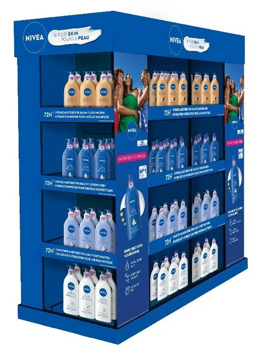 Body Lotion Endcap Display